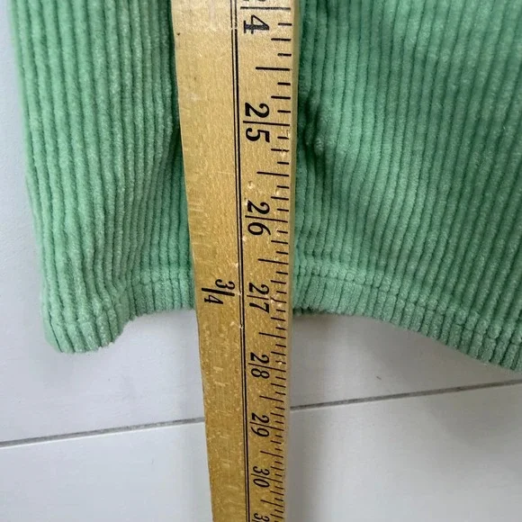 Billabong x The Salty Blonde CHILL OUT Corduroy WASHED GRASS PANTS WOMEN 26 - Picture 10 of 14